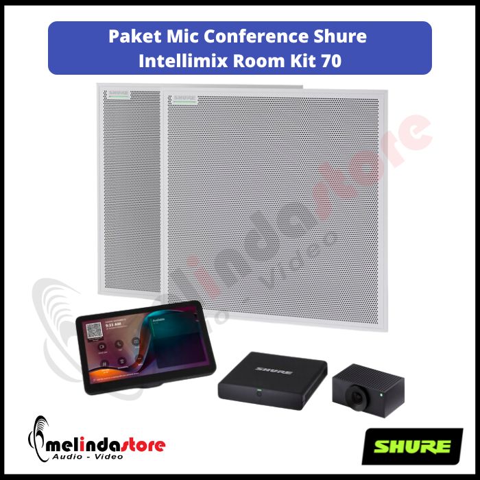 Paket Video Conference Shure Intellimix Room Kit | Intellimix Room Kit - 70 For Large Room